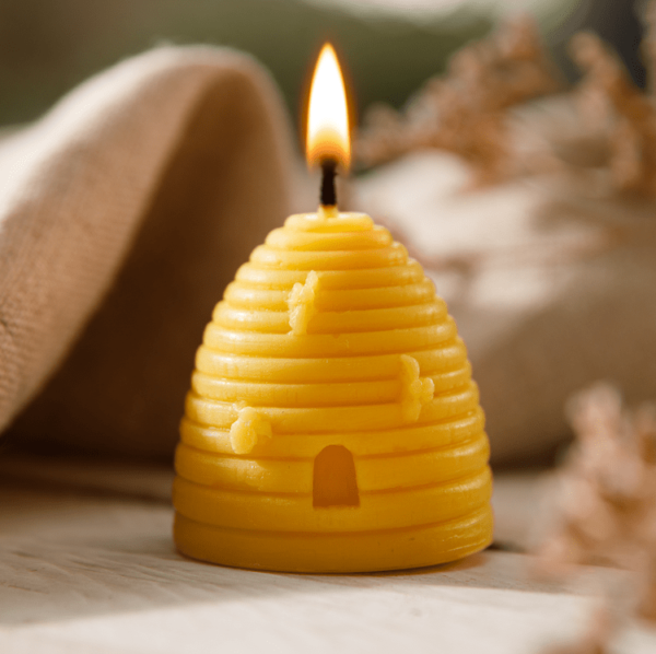 Beeswax Skep Candle | Beehive Candle