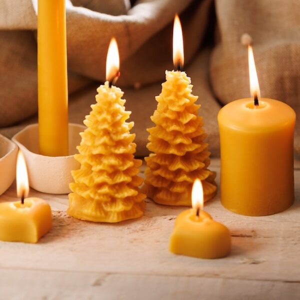 Christmas Candles | Beeswax Christmas Candles