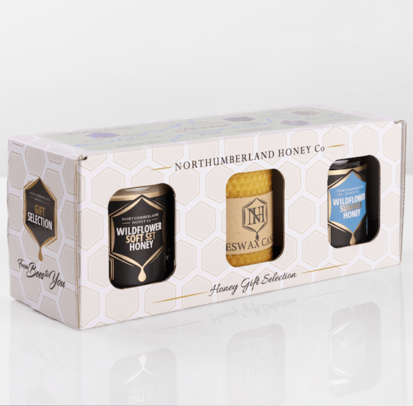 Honey Gift Set | Soft Set Honey | Runny Honey | Beeswax Candle Gift Set