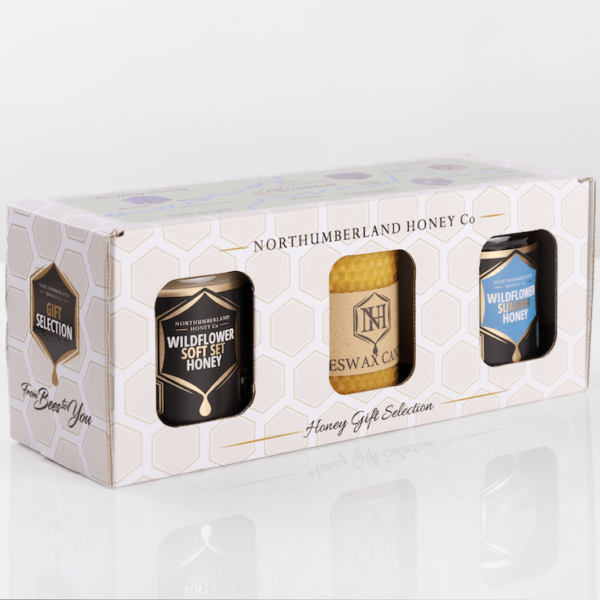 Honey Gift Set | Soft Set Honey | Runny Honey | Beeswax Candle Gift Set