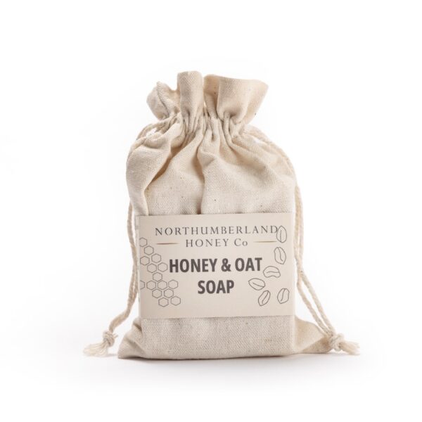 Natural Honey and Oat Soap with Soap Saver Bag