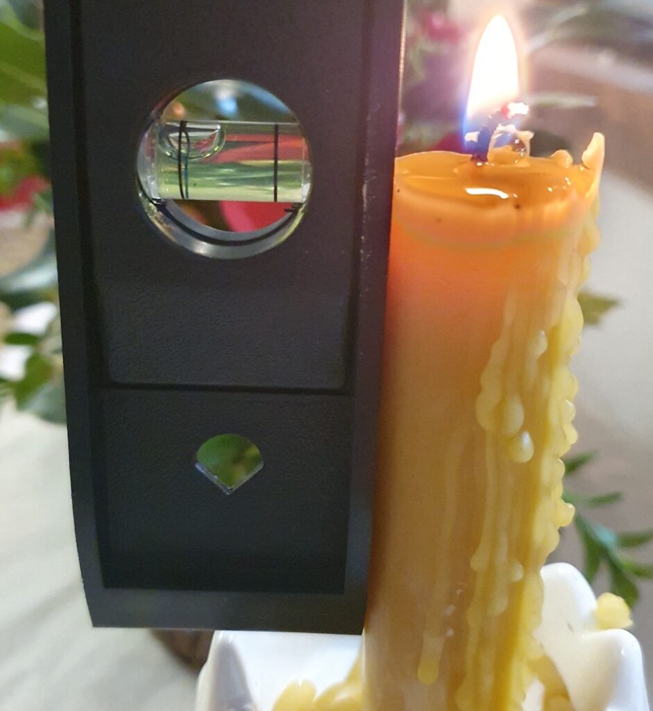 Much More Dripping on Candle when not level